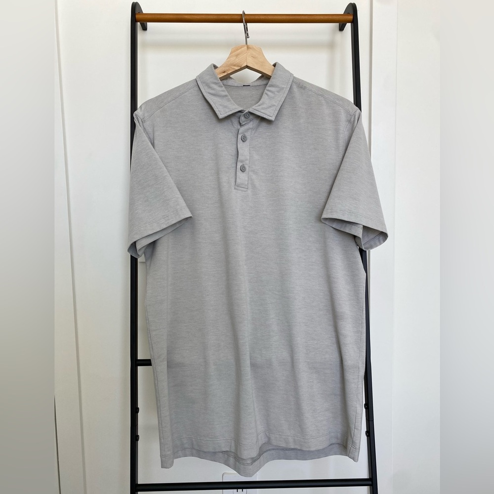 lululemon athletica Light Gray Evolution Polo Shirt